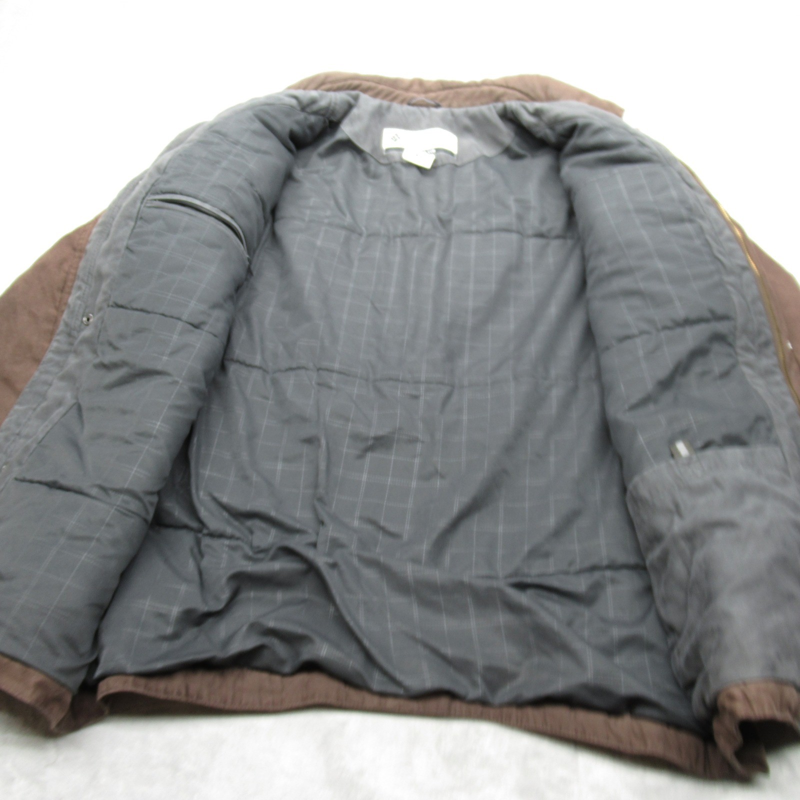 Columbia Jacket Mens Medium Brown Suede Zip Pockets Collared Insulated Full Zip thumbnail 3