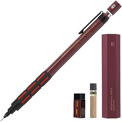 GRAPH1000 LIMITED Drafting Druckbleistift Bordeaux Schwarz Set