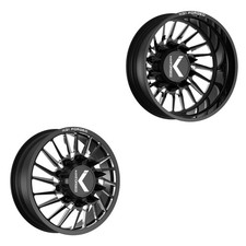 26x8.25 KG1 Forged KD038 Javelin-D DIRECTIONAL DUALLY Wheels 10x285 Set of 6