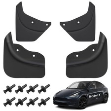 Mud Flaps 2019-2024 Tesla Model Y Accessories Mud Guards No Dirlling No Tape ...