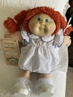 Cabbage Patch Doll, IC Taiwan, Red Pigtails Blue Eyes HM 3, Birth Certificate