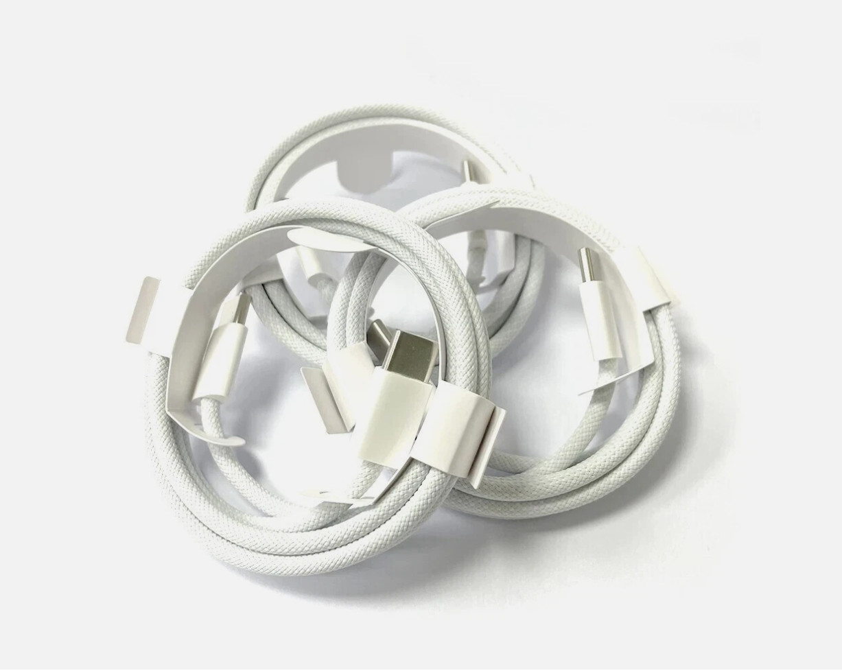 For iPhone 16 15 Pro USB-C to USB-C Braided 60W Fast Charging Cable 1 Pack