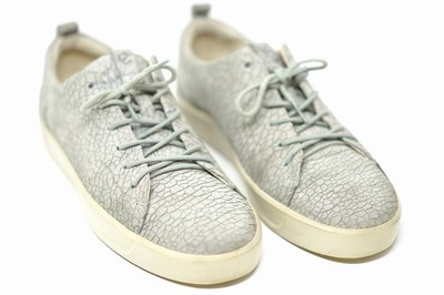 Ecco Soft 7 Men's Sneakers Grey CrackleLeather Size 41 EUR - Excellent Condition