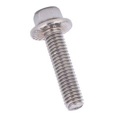 10pcs M6 Edelstahl SS304 Hex Flansch Schrauben Cap Washer Head Bolts Fastener