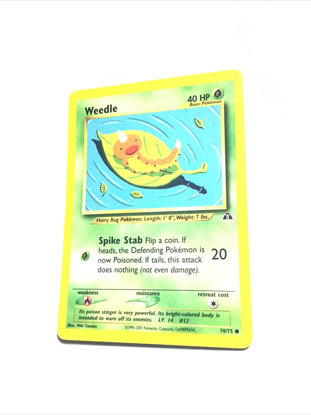 WEEDLE - 70/75 - Neo Discovery - Pokemon Card - LP