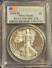 ✰ 2010-W WEST POINT 1 Oz PROOF American SILVER Eagle FIRST STRIKE PCGS PF70 PR70