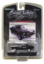 Greenlight Auction Barrett Jackson black 1968 Mustang Cobra 1:64 diecast car New