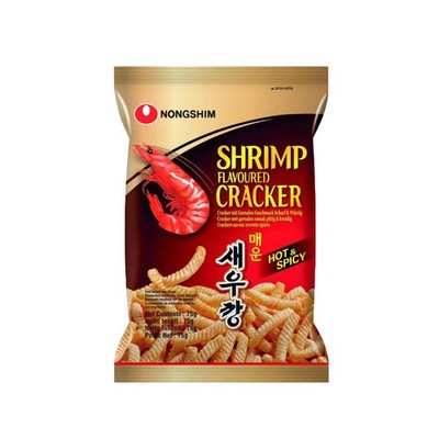 Nongshim Kräcker mit Garnelen Geschmack Scharf 75g