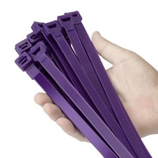 Armpow 12 inch Purple Zip Ties Heavy Duty 100 PCS, 250 LBS Ultra Exclusive St