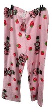 Strawberry Shortcake Women  s Size Medium Pajama Pants Sleep Pink Soft NEW