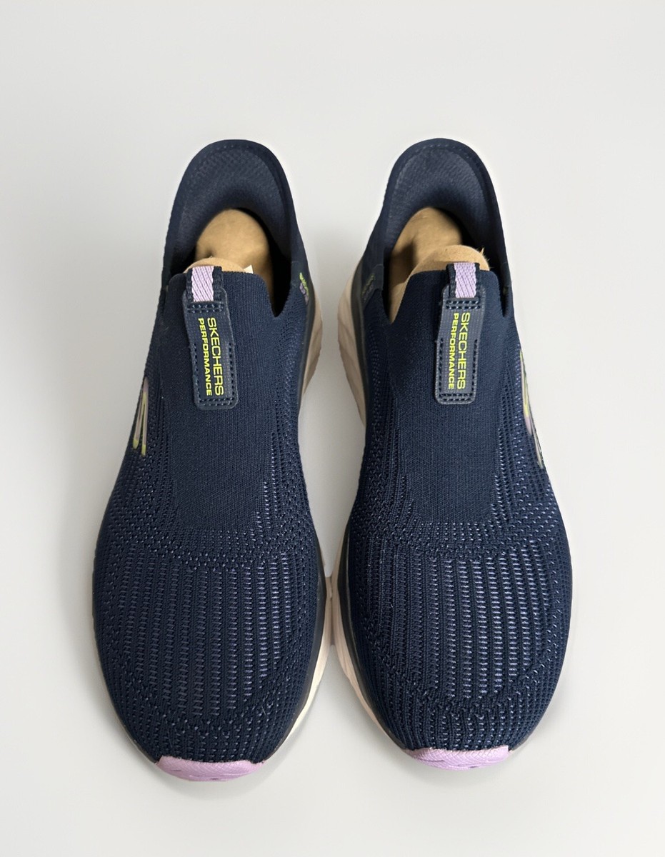 Skechers Max Cushioning Smooth Slip Ins Navy Comfort Womens Size 9