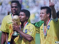 Romario signed 16x12 Brazil large photo B COA RACC Trusted Seller ACGCert