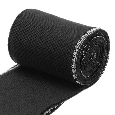 MECCANIXITY Elastic Cuffs Ribbed Trims 31.5'' x 2.8'' x 2.8'', Black