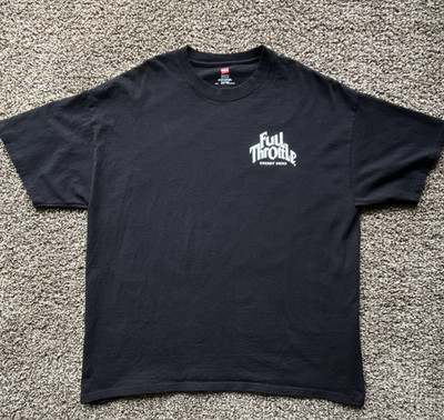 Hanes 2XL Black Tagless 6.1 NHRA Full Throttle Drag Racing T-Shirt Racing-NHRA