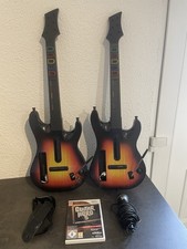 Wii Guitar Hero Gitarre mit Mikrofon und Guitar Hero 5 Spiel