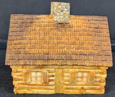 Wildberry Log Cabin Incense Burner w/ Evergreen Cone Samples