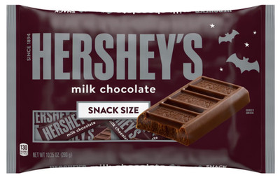 Hershey's Milk Chocolate Snack Size Candy, Jumbo Bag 10.35 oz