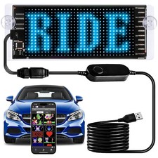 Bluetooth LED Car Sign, Custom Text Animation