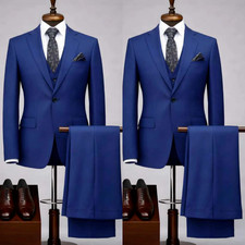 Royal Business Men's Suit Notch Lapel Business Tailored Outfits Tuxedo Jacket