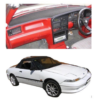 BLACK DASH MAT, DASHMAT, DASHBOARD COVER FIT FORD CAPRI 1989-1995