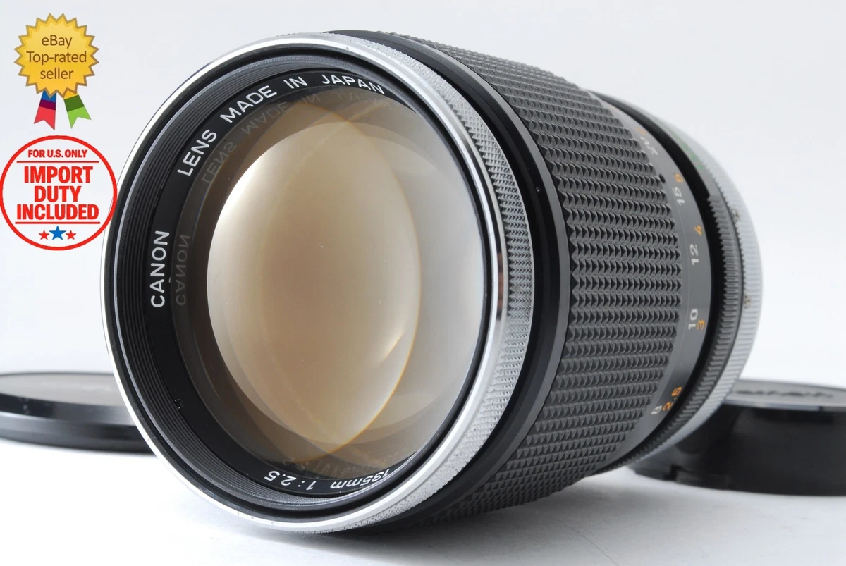 Canon FD Camera Lenses 135mm Focal f/2.5 Maximum Aperture for sale