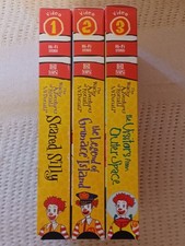 The Wacky Adventures of Ronald McDonald 1-3 VHS Tapes