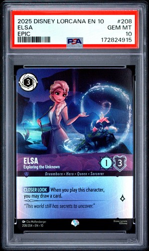 Elsa - Exploring the Unknown graded PSA 10 for sale on eBay