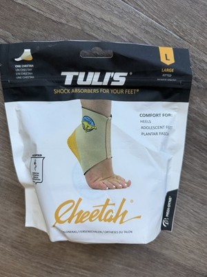 Tuli s Cheetah Heel Cup Size Large - Brand New In Package! Gymnast brace 