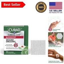 Sterile BloodStop Wound Dressing, Natural Fiber Gauze for Rapid Bleeding Control