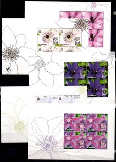 // GUERNSEY 5 S/S MNH FLORA FLOWERS