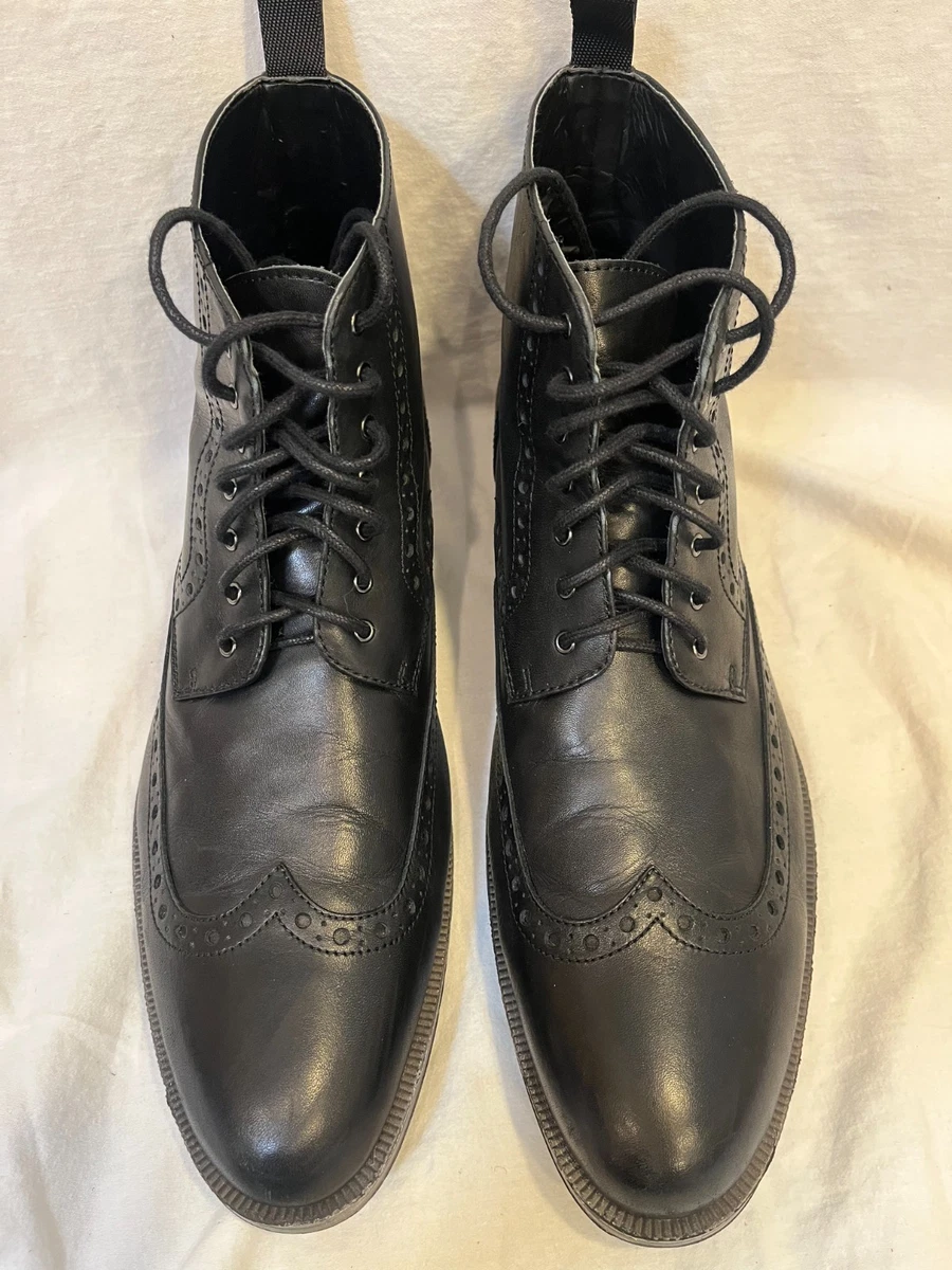Black Gordon Rush Leather Boots for Men for Sale | Shop New  display picture 2