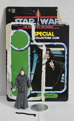 B-183 VINTAGE 1980'S KENNER STAR WARS POTF THE EMPORER COMPLETE WITH CARD BACK