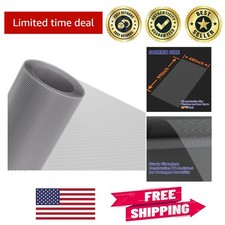 Pet Proof Window Screen Mesh 48" x 99" - DIY Adjustable  Durable Gray Solution