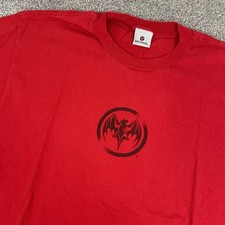Bacardi T Shirt Mens XL Rum Promo Red Vintage Y2K Bartender Short Sleeve Bar