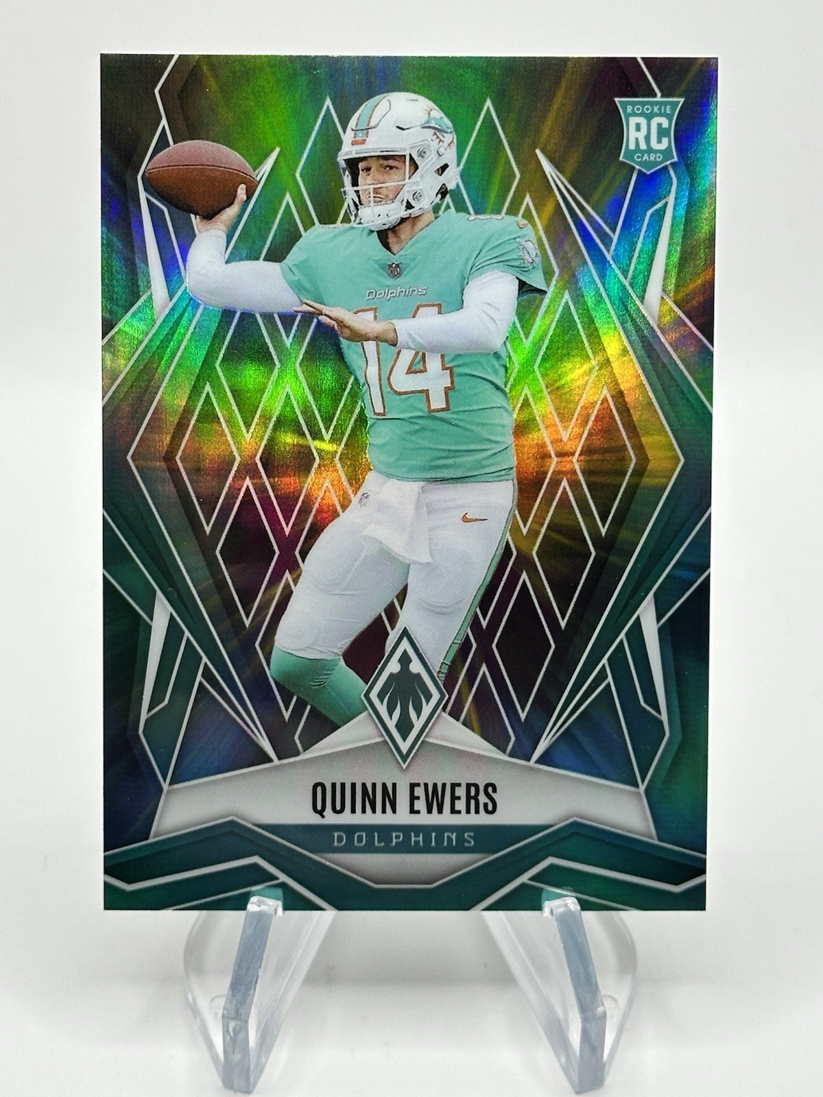 2025 Phoenix FOTL Exclusive Colorburst Quinn Ewers Rookie /10 #159 RC Dolphins
