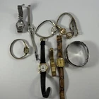 Vintage Lot Of 10 Seiko Bulova Concord etc Ladies Watches AS IS