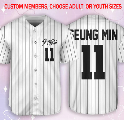 custom STRAY KIDS band World Tour Baseball Jersey All sizes JN2220
