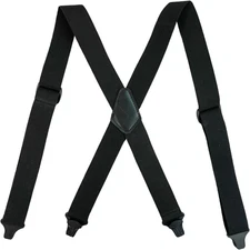 Melo Tough Y Back Suspenders Airport Friendly Suspenders,No Buzz with Plastic
