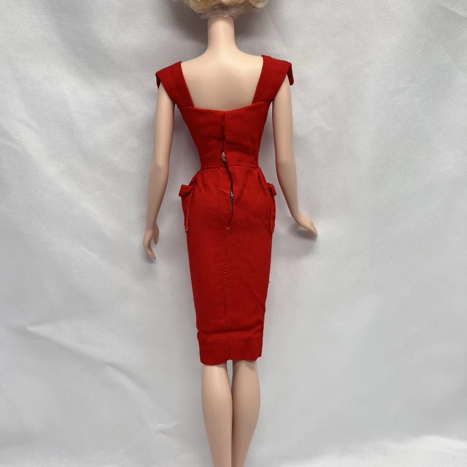 VETEMENTS Vintage 1960 Mattel Barbie Sheath Sensatioin #986 vestito tubino rosso