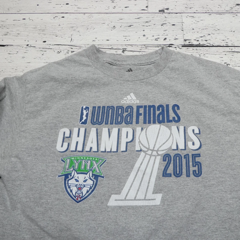 Minnesota Lynx Shirt Mens Medium Long Sleeve 2015 WNBA Finals Champions Adidas - Image 2 of 4