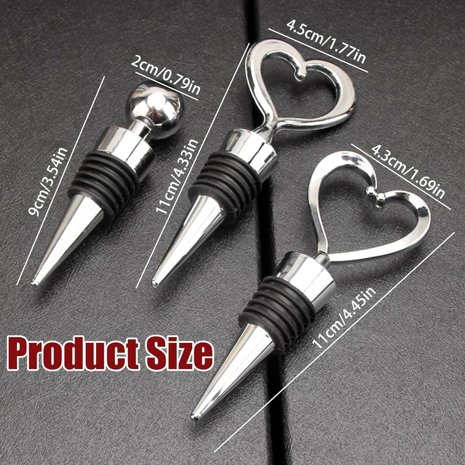 6 Pezzi Tappi per Bottiglie Di Vino,Tappo Vino in Plastica Riutilizzabili, Sigil - Immagine 4 di 4