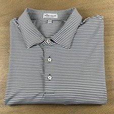 Peter Millar Polo Shirt Men XL Stripe Summer Comfort Golf Performance