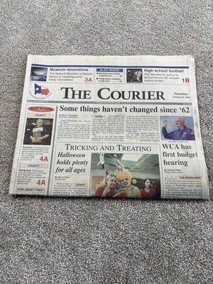 Vintage The Courier 1998 Newspapers Lot Texas Local News Sports