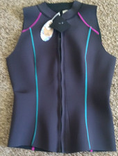 PRANA Neoprene Surf Swim Vest Large Watersports Kells Vest Full Zip Black New