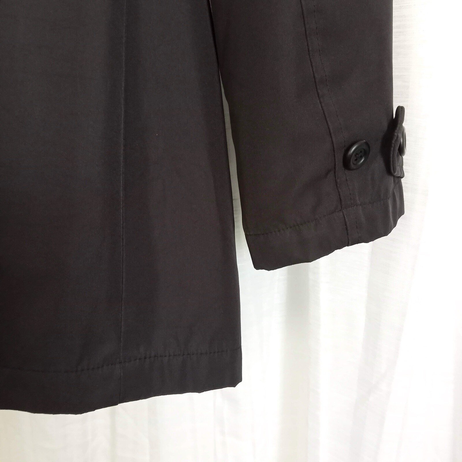 GAP Trench Coat Button Front Double Breasted Line… - image 4