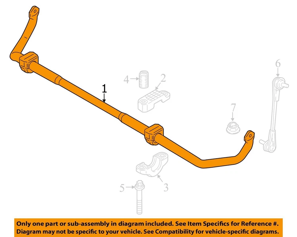 BMW 530i 2019 tracción trasera barra estabilizadora delantera OEM 131 k millas - LKQ413794169 Foto 4 de 4