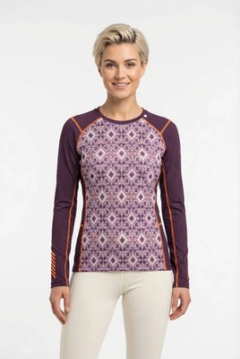 Helly Hansen 57% Merino wool Women's Thermo Base Layer Top Size L