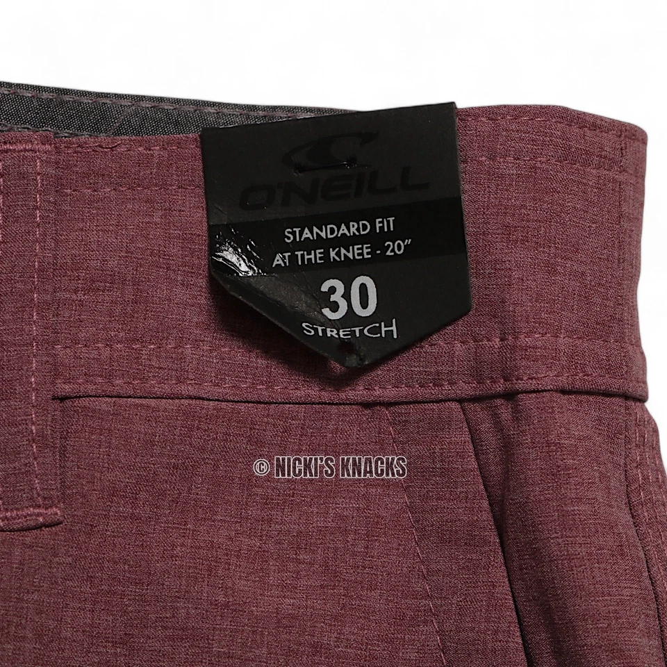 Pantalones Cortos de Baño O'Neill Reserve Híbridos Agua Rojo Oporto Elastizados Talla 30 Foto 3 de 4