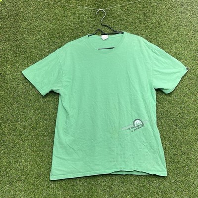 Vintage Y2K Quicksilver Shirt Mens Large Green 2000s Skater Surfing 90s