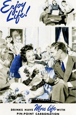 Enjoy Life!   Vintage Ad Poster - Hi-Res  Print - 24x36  Home Decor